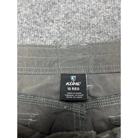 Kuhl Legendary Cargo Pants Womens 10 Brown Convertible Hiking Outdoor Trail - Picture 2 of 12